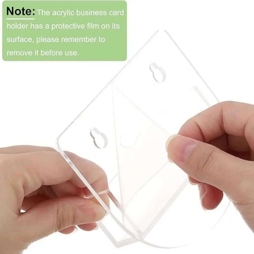 Acrylic Business Card Holder – Suction Cup Window Display Stand Business Card Holder Axl