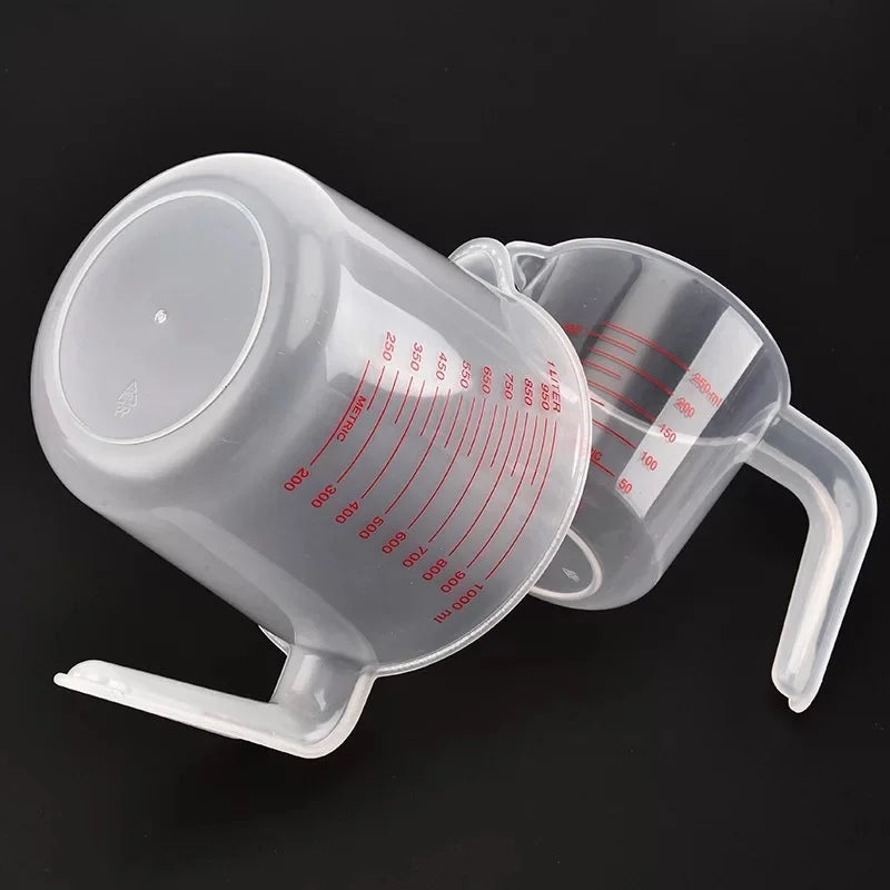 3-Piece Plastic Measuring Cup Set – 250ml, 500ml & 1000ml Measuring Cup Set Axl