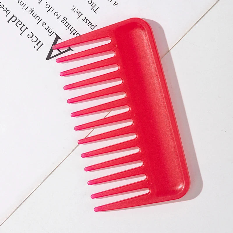 Large Wide Tooth Detangling Comb – Heat-Resistant Hair Styling Wide Tooth Comb Axl Rose red