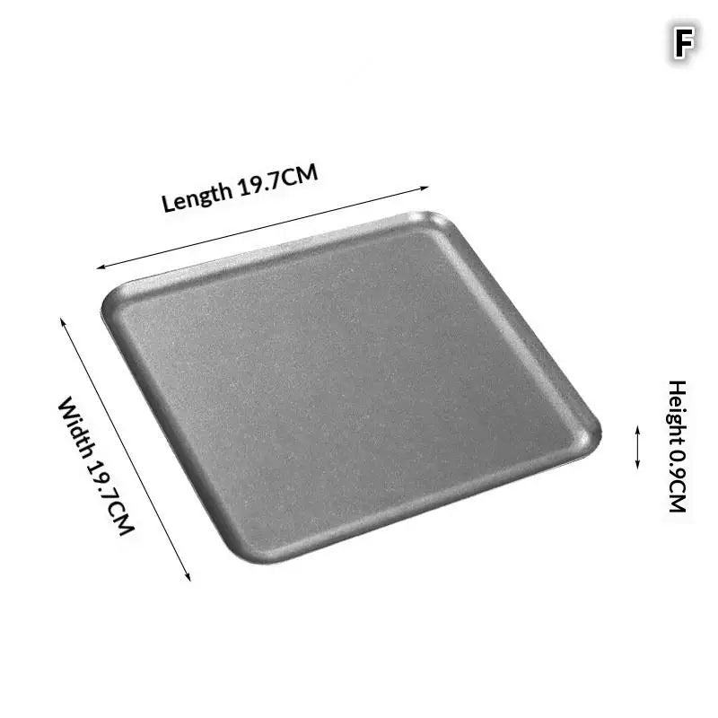 Vintage 304 Stainless Steel Snowflake Square Serving Tray Serving Tray Axl F