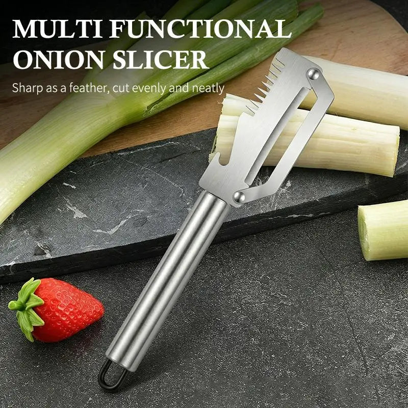 Stainless Steel Scallion Peeler Knife – 1/2/3 Pcs Set Vegetable Peeling Knife Axl