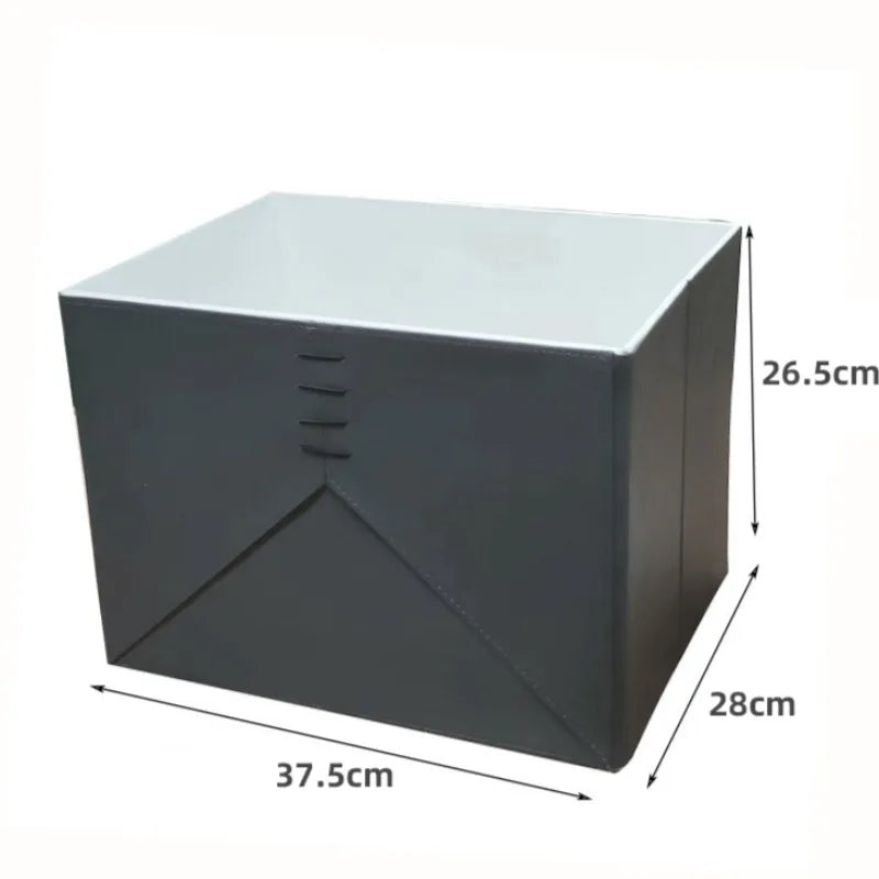 Foldable Leather Storage Box – 50L Large Closet Organizer Bin Foldable Storage Box Axl
