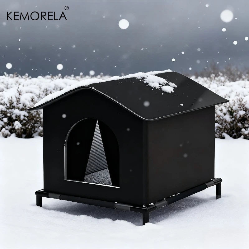 Foldable Outdoor Cat House with Stand – Four-Season Oxford Bed Outdoor Cat House Axl