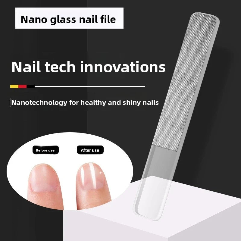 3-Piece Nano Glass Nail File Set – Buff, Shape & Polish Nails Glass Nail File Set Axl