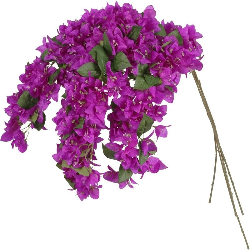 Artificial Silk Rose Bouquet – Wedding & Home Décor | 80cm Artificial Flower Bouquet Axl PURPLE 3 pcs