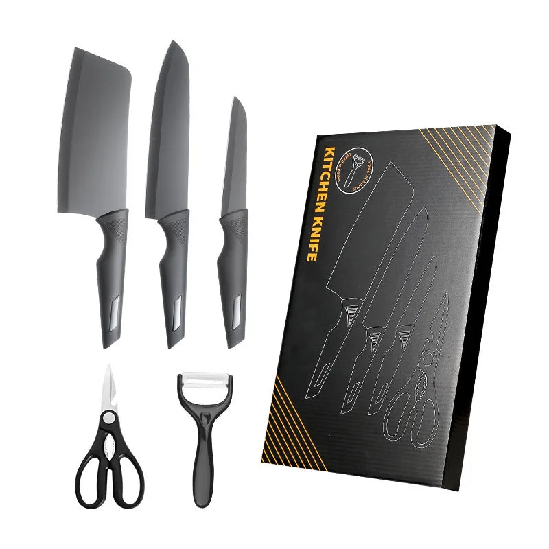5-Piece Stainless Steel Kitchen Knife Set with Gift Box Kitchen Knife Set Axl 5pcs B
