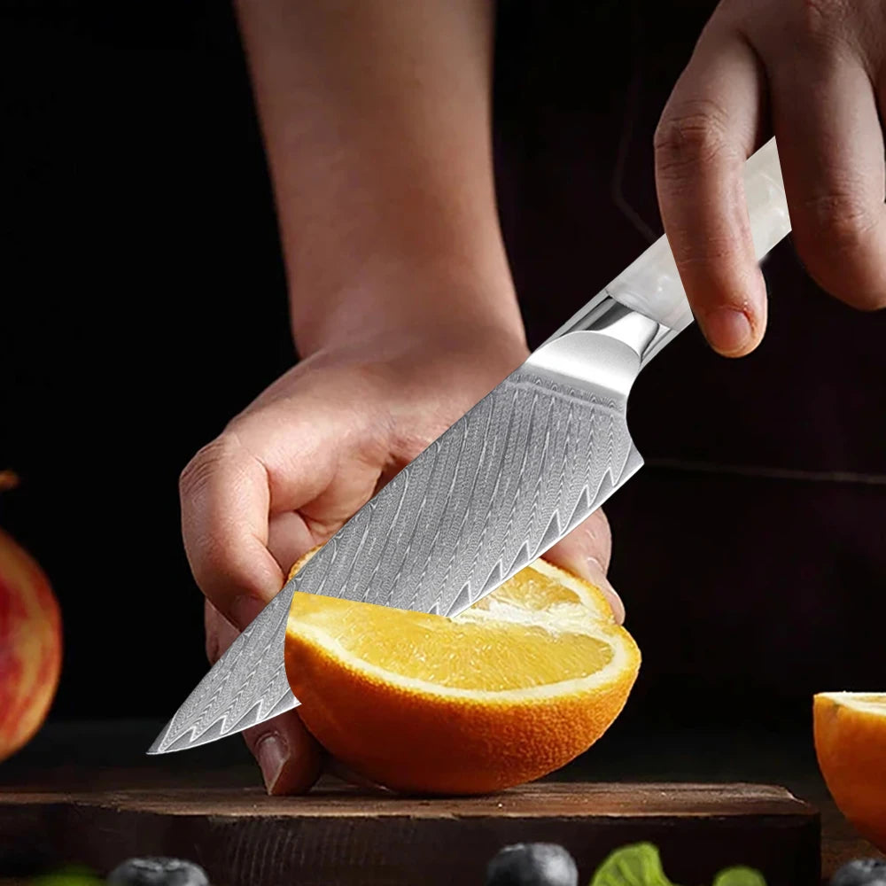 Steel Utility Kitchen Knife – Non-Slip Handle Slicing Knife Kitchen Slicing Knife Axl