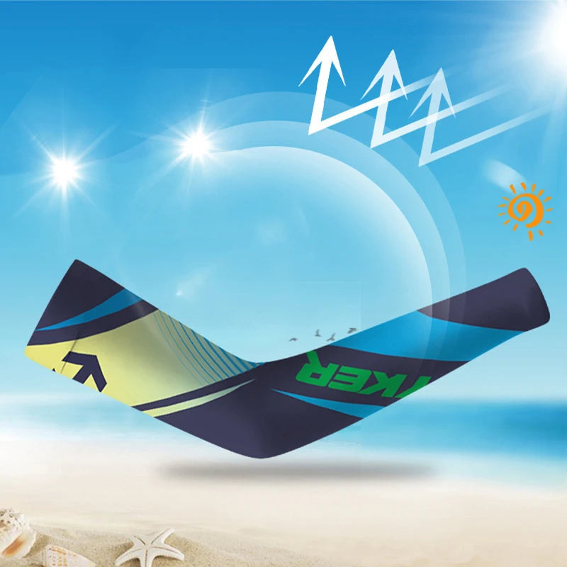 UV Protection Ice Silk Cooling Arm Sleeves – Men & Women UV Cooling Arm Sleeves Axl