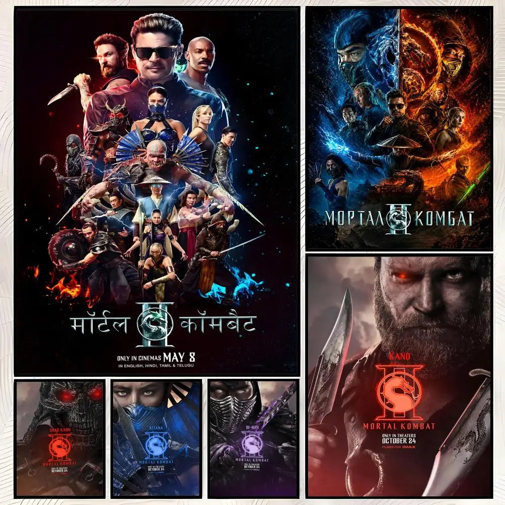 Mortal Kombat HD PVC Wall Poster – Self-Stick & Waterproof Wall Art Poster Axl