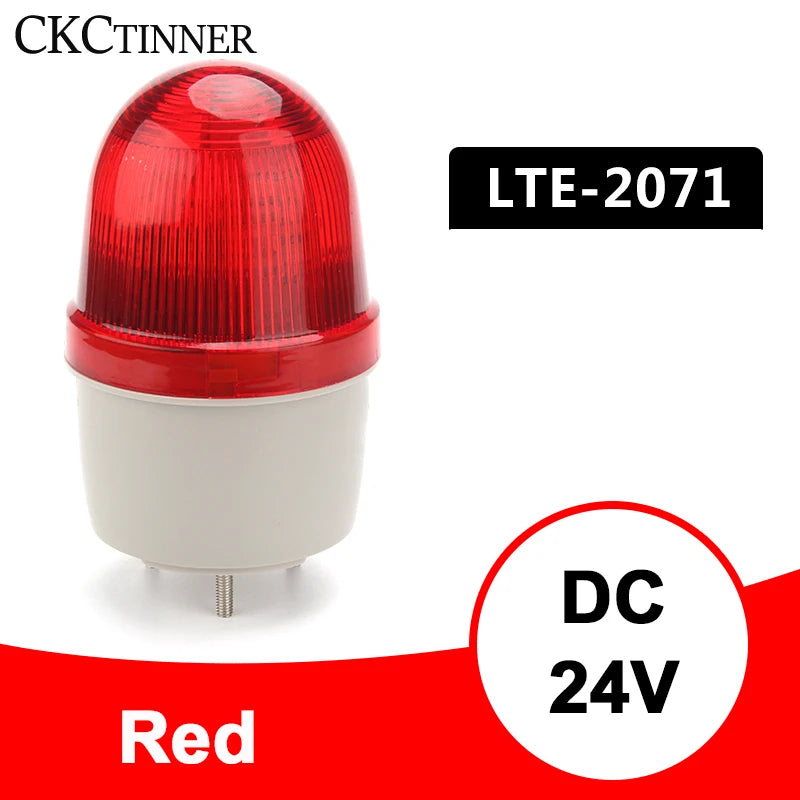 LED Strobe Warning Light 12V 24V 220V – Flashing Signal Indicator Warning Indicator Light Axl Red 24V