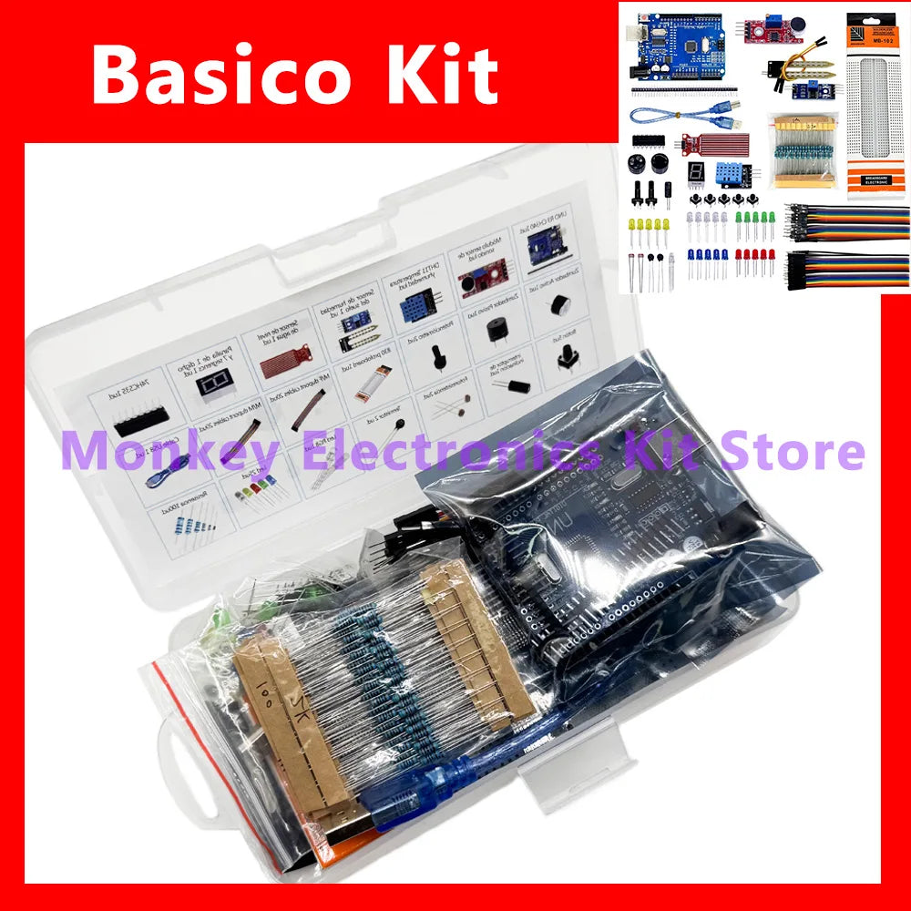 Arduino R3 Starter Kit – 830 Breadboard, LEDs & Resistors Electronics Starter Kit Axl