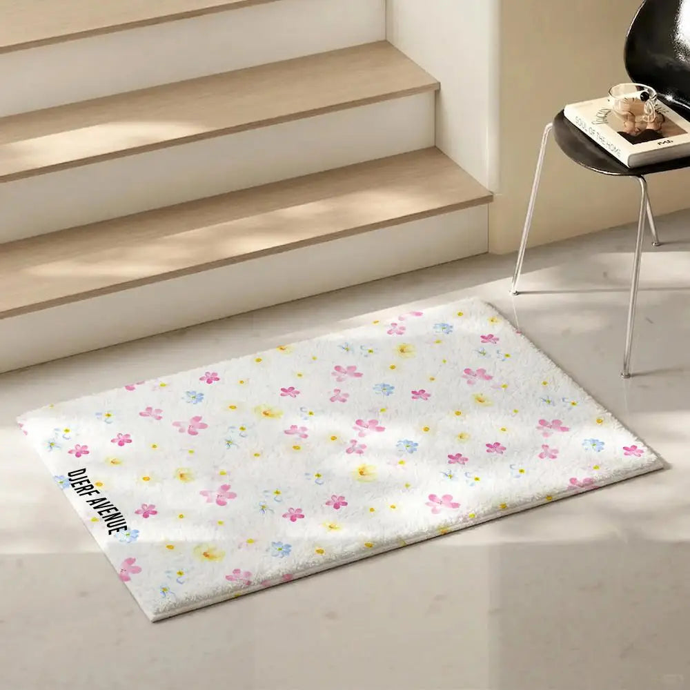 Soft Flannel Floor Mat – Non-Slip Indoor Doormat & Area Rug Indoor Floor Rug Axl