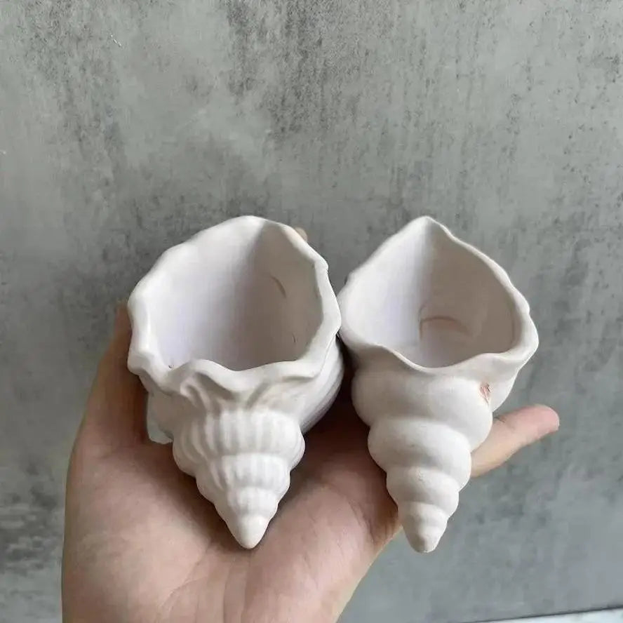 Conch Silicone Mold – Concrete, Resin & Plaster Flower Pot DIY Craft Silicone Mold Axl