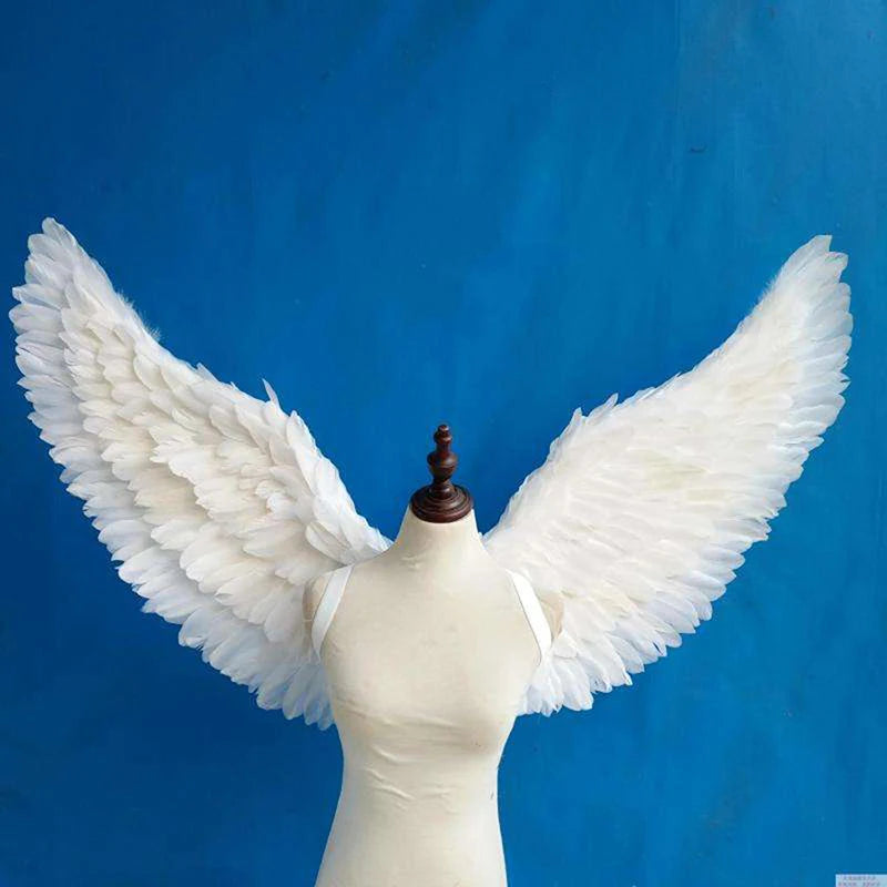 Kids White Angel Feather Wings – Costume & Carnival Party Costume Feather Wings Axl