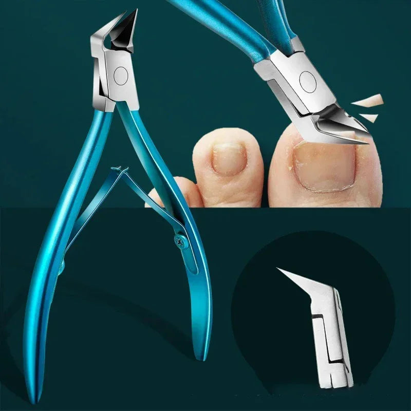 Professional Cuticle Nipper & Thick Toenail Trimmer – Stainless Nail Nipper Axl