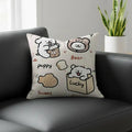 M-Maltese Natural Linen Cushion Cover – Sofa, Bed & Chair Linen Cushion Cover Axl White7 60X60cm