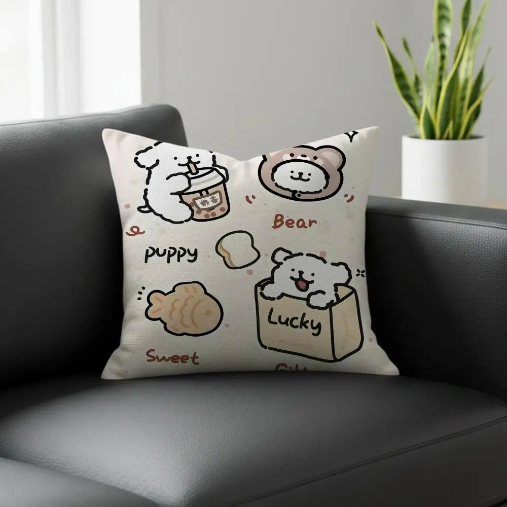 M-Maltese Natural Linen Cushion Cover – Sofa, Bed & Chair Linen Cushion Cover Axl White7 60X60cm