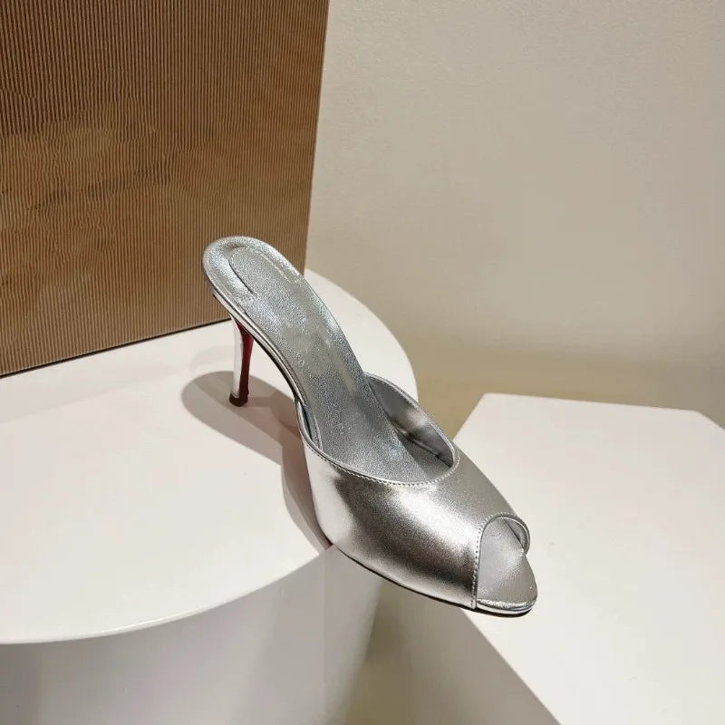 Women's Open Toe Stiletto Pumps – Ultra High Heel Slingbacks Stiletto Heel Pumps Axl