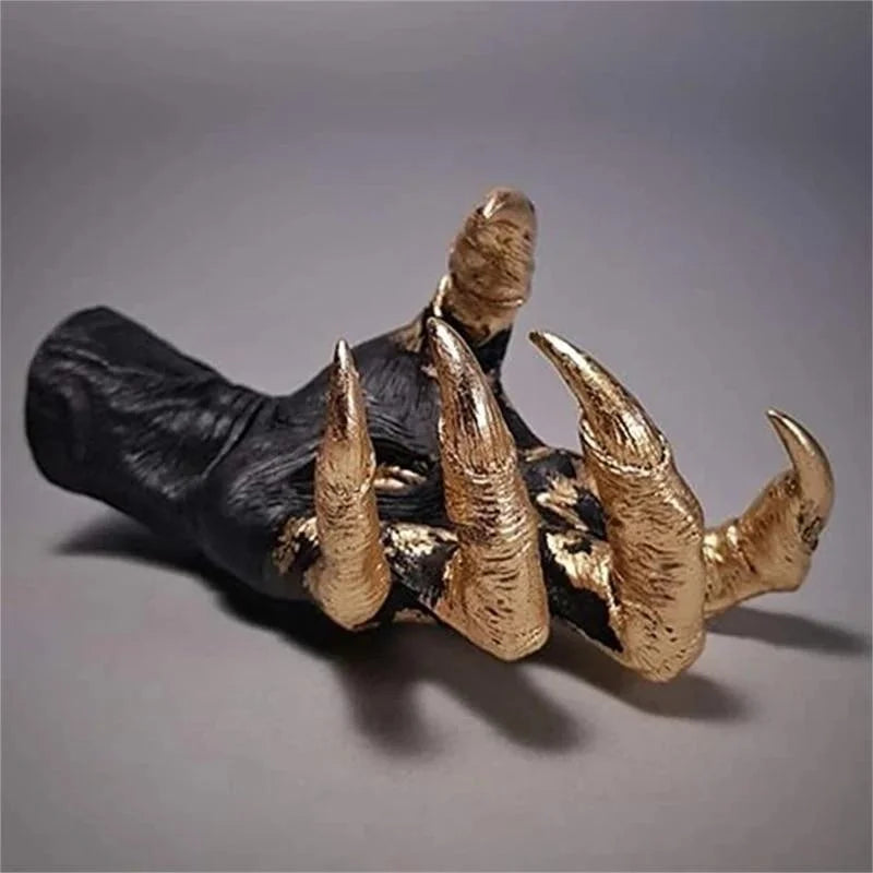 Witch Hand Wall Hanging Statue – Resin Art & Jewelry Rack Resin Wall Sculpture Axl
