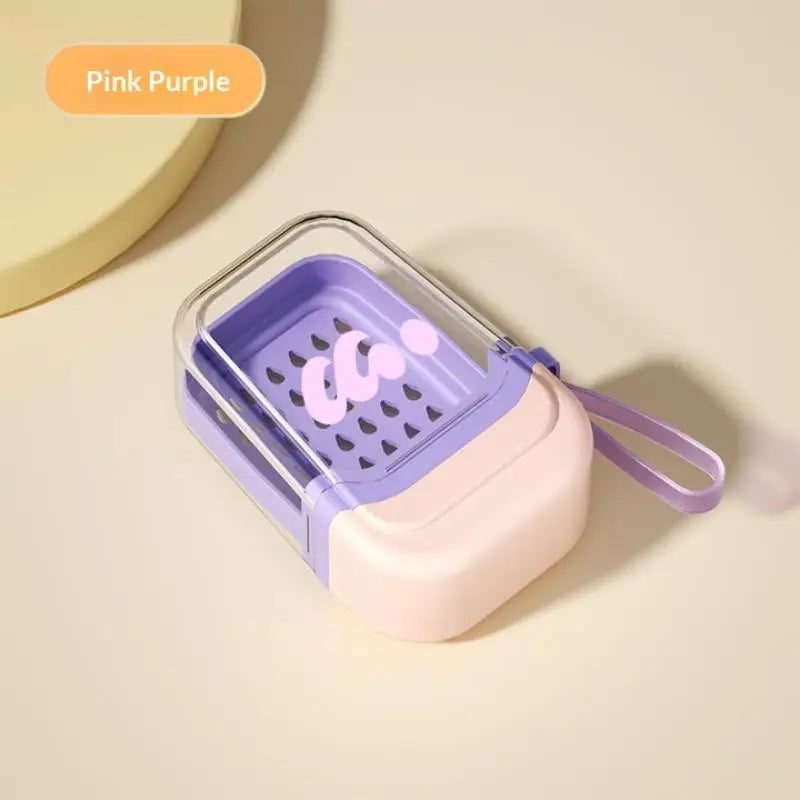 Portable Travel Soap Dish – Waterproof Leakproof Box with Drain Tray Travel Soap Dish Axl A