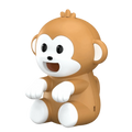 Cartoon Monkey Portable Food Cooling Fan – USB Rechargeable Baby Food Cooling Fan Axl Brown