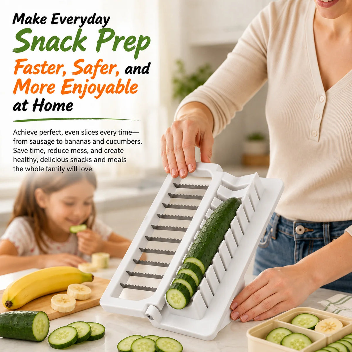 Wavy Crinkle Cutter Slicer – Fries, Veggies & Hot Dog Chopper Crinkle Cutter Slicer Axl