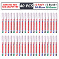 Deep Hole Long Nib Markers 20–40 Pcs | Woodworking Pen Set Deep Hole Marker Set Axl Mixed-40pcs