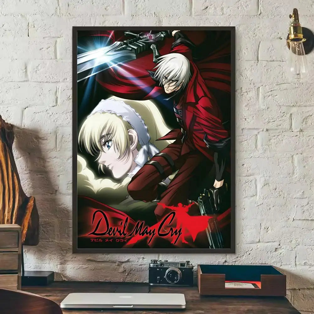 Devil May Cry Wall Poster Sticker – HD Gaming Room Decal Wall Art Decal Axl Black3 15X20cmNoframe