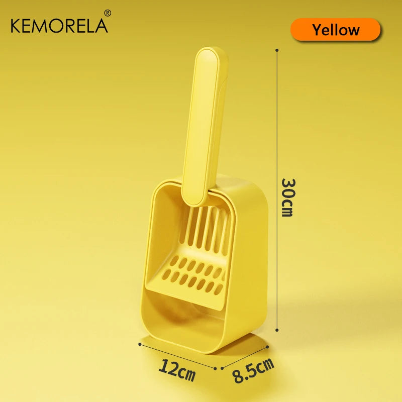 KEMORELA Self-Cleaning Cat Litter Scoop & Kitty Shovel Cat Litter Scoop Axl Yellow L