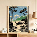 Thailand Pattern HD Wall Poster – Waterproof Sticky Décor Wall Art Poster Axl White10 30X40cmNoframe