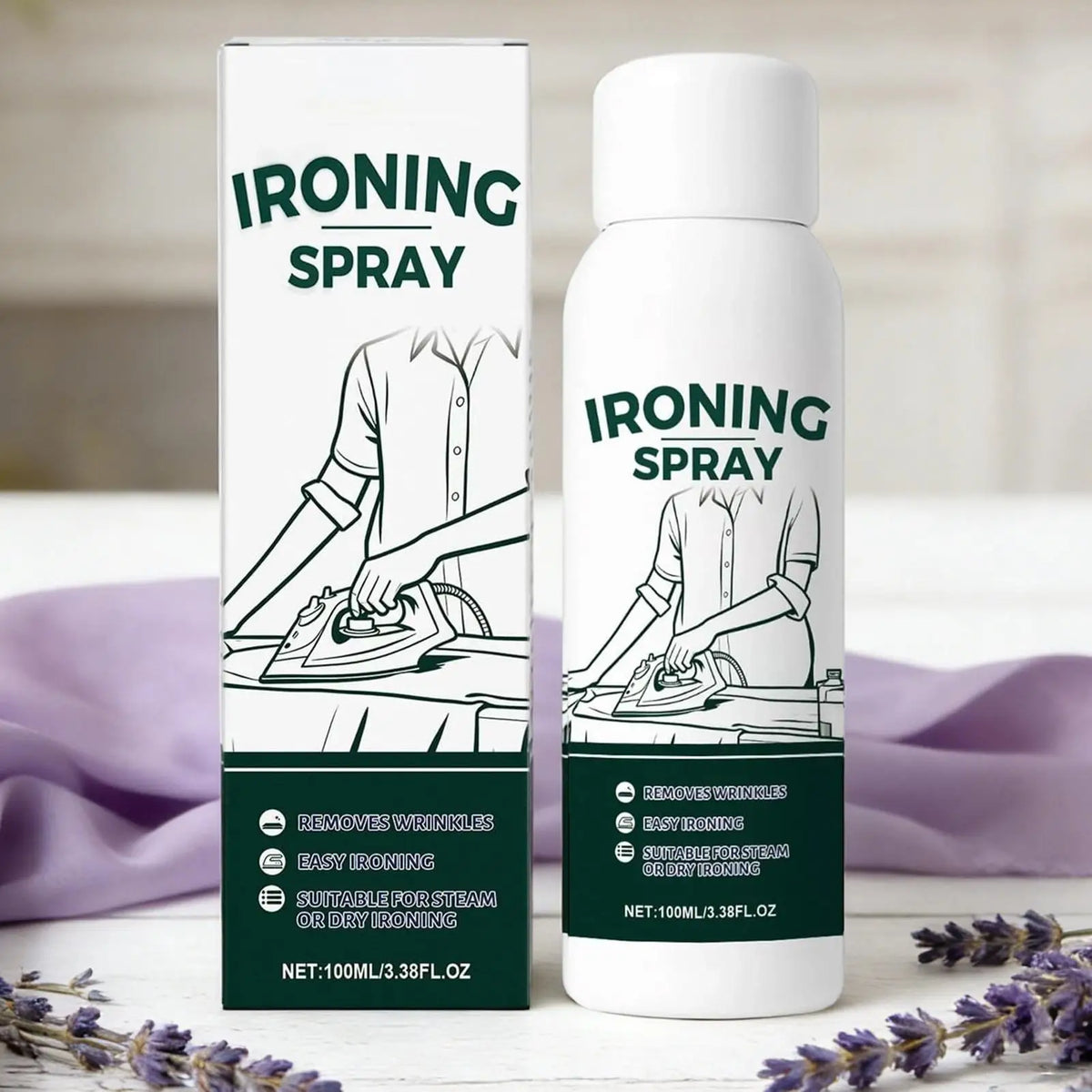 Wrinkle Release Ironing Spray – Anti-Static Fabric Softener 100ml Ironing Spray Axl