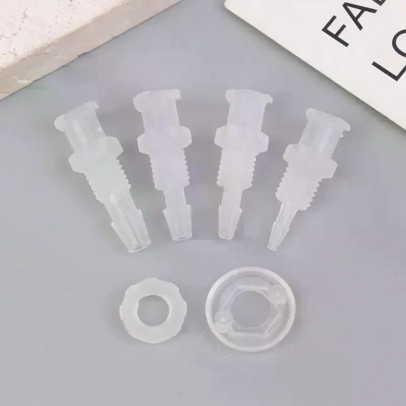 Luer Lock Adapter – PP Plastic Straight Through Air Valve Fitting Pipe Fitting Adapter Axl