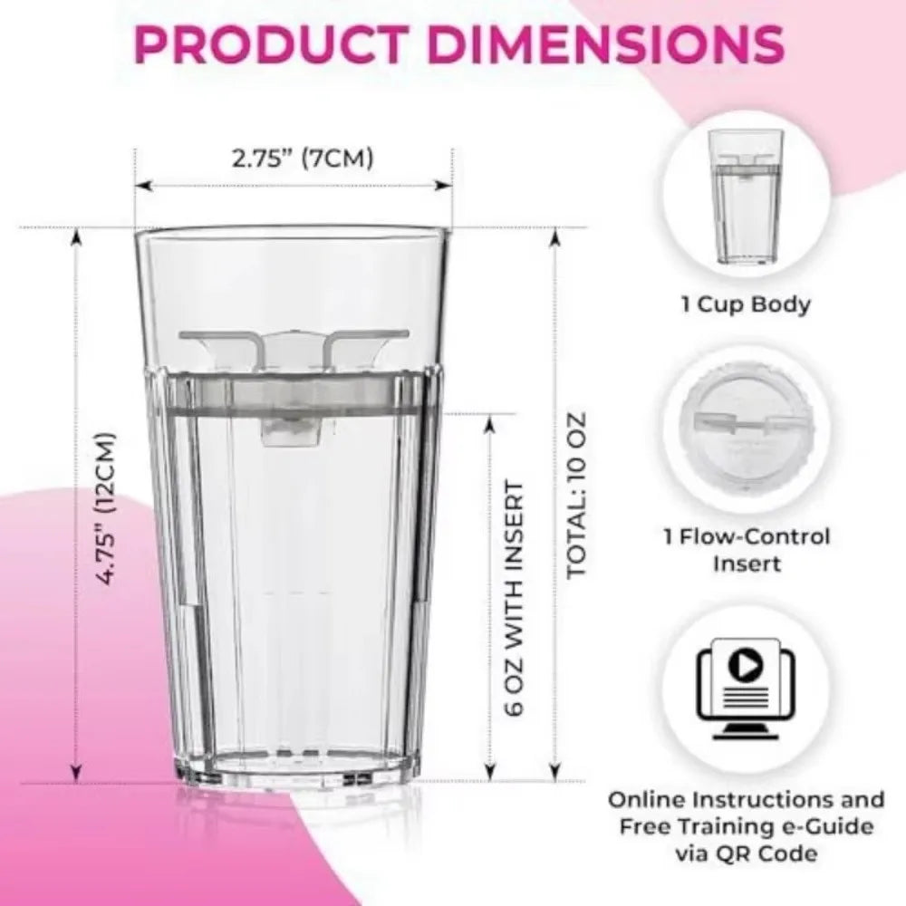 360° Rim Slow-Spill Toddler Training Cup | BPA-Free Weaning Toddler Training Cup Axl