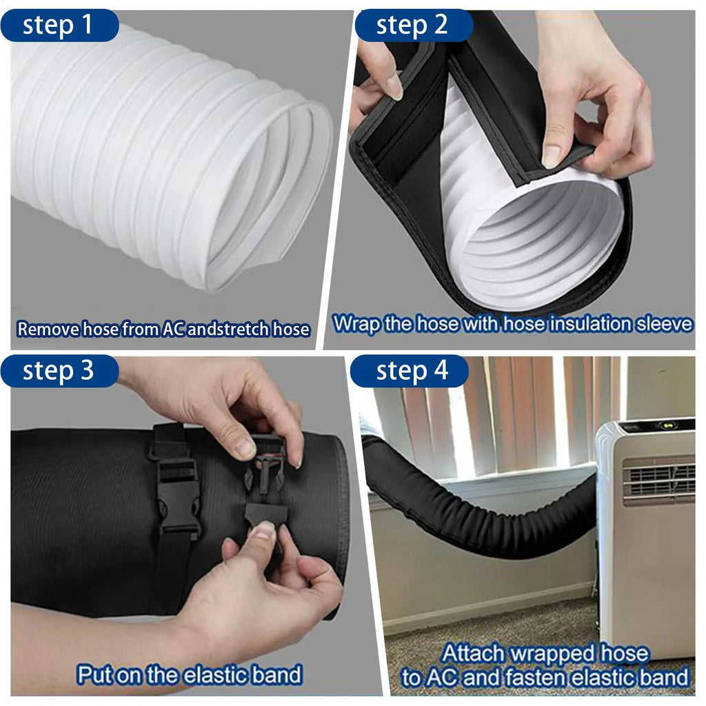AC Hose Insulation Sleeve – Exhaust Duct Cover 5" & 5.9" AC Hose Cover Axl