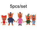 Cute Cat Family Figurines – 5pc Collectible Doll Ornament Set Collectible Figurine Set Axl Default Title