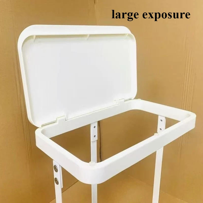 Modern Square Trash Can with Lid – Iron Waste Bin Rack Waste Bin Rack Axl