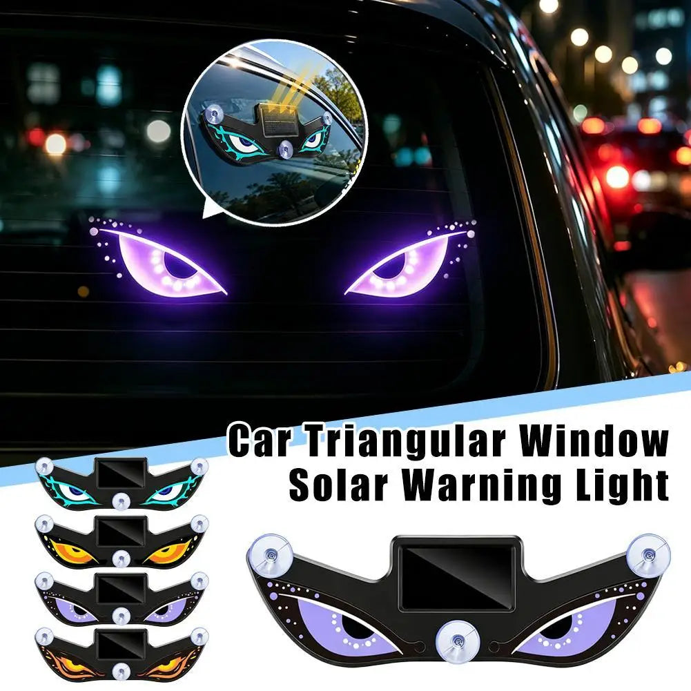 Solar Devil Eye LED Car Atmosphere Light | Blinking Neon Lamp Car Atmosphere Light Axl