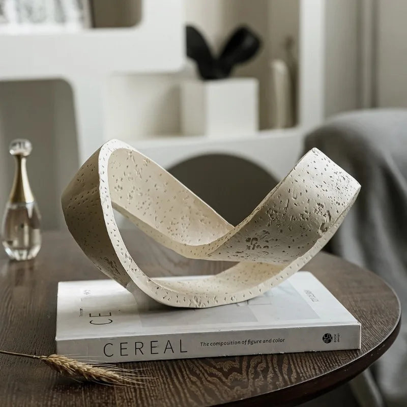 Cave Stone Geometric Sculpture | Modern Luxury Home Décor Art Decorative Sculpture Axl