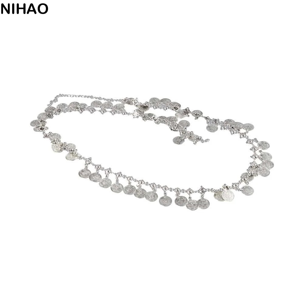 Women's Boho Metal Waist Chain – Y2K Punk Tassel Body Belt Women's Waist Chain Axl Short single-layer 70cm