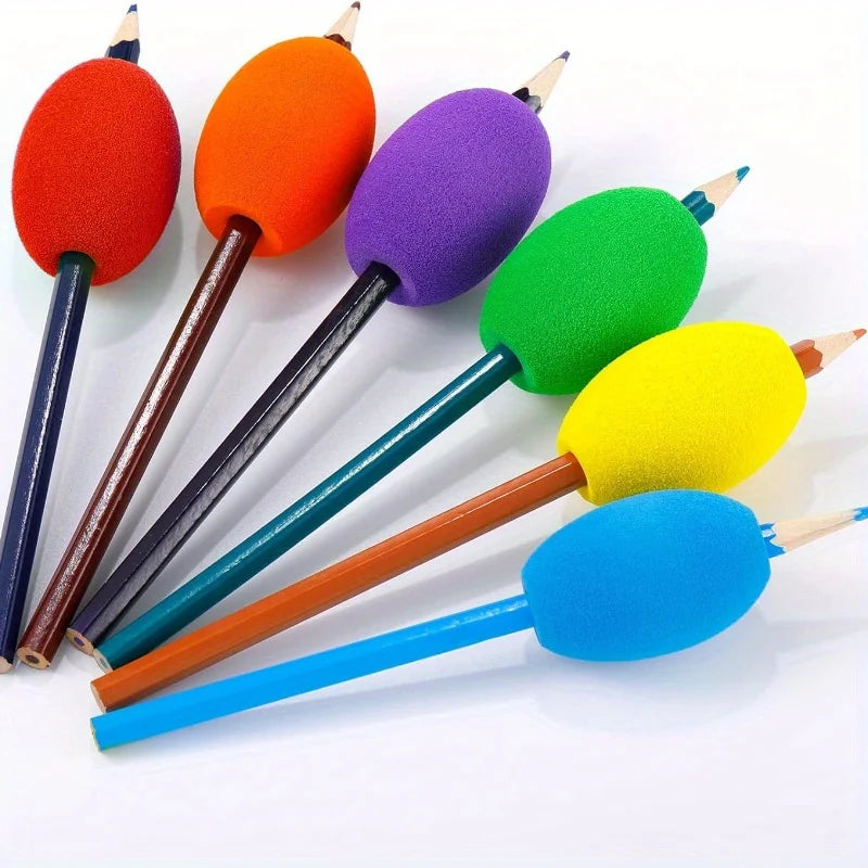 Soft Foam Pen Grip Holders – Non-Slip Ergonomic 6 & 12 Pack Pen Grip Holder Axl