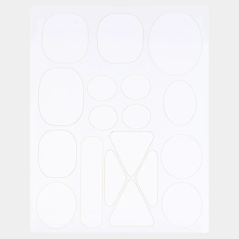 Self-Adhesive Nylon Repair Patches – Assorted Colors & Shapes Fabric Repair Patches Axl white1
