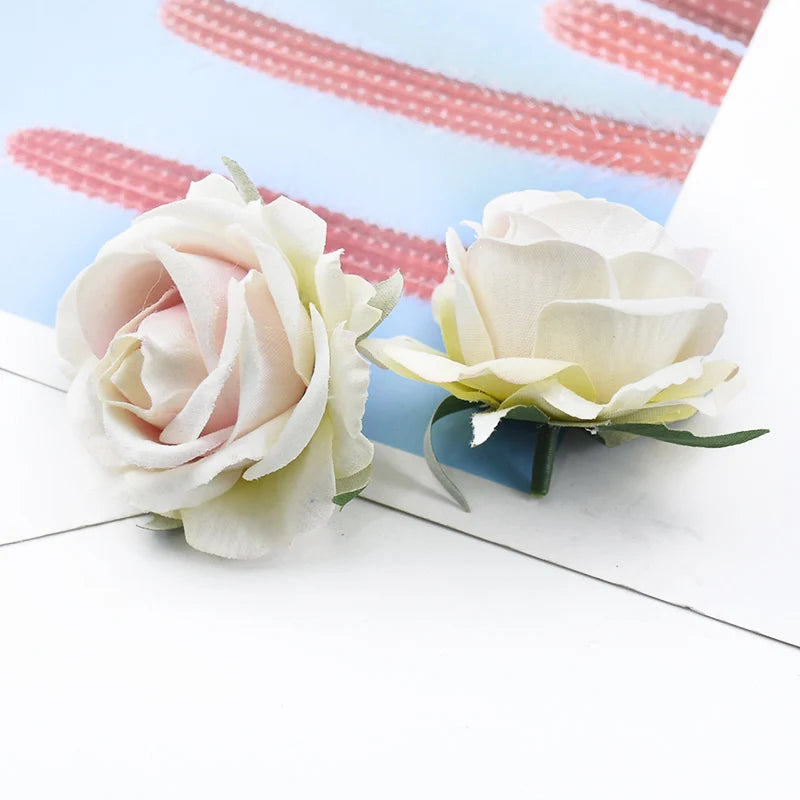 Velvet Silk Rose Heads 10/20 Pcs – Artificial Flowers for DIY Décor Artificial Silk Flowers Axl color 2 10 Pieces