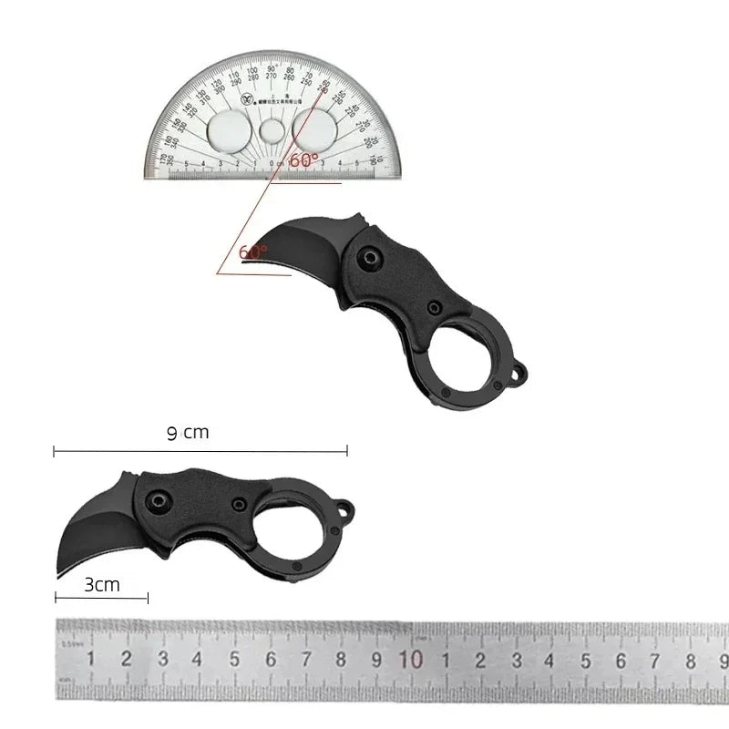 SHENJIU Mini Keychain Pocket Knife – Stainless Steel EDC Tool Keychain Pocket Knife Axl