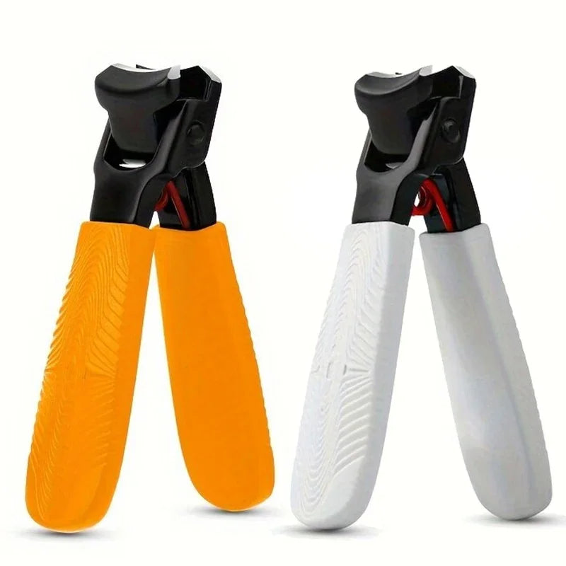 Stainless Steel Nail Clipper – Sharp Fingernail & Toenail Cutter Nail Clipper Axl Orange and White-2Pc