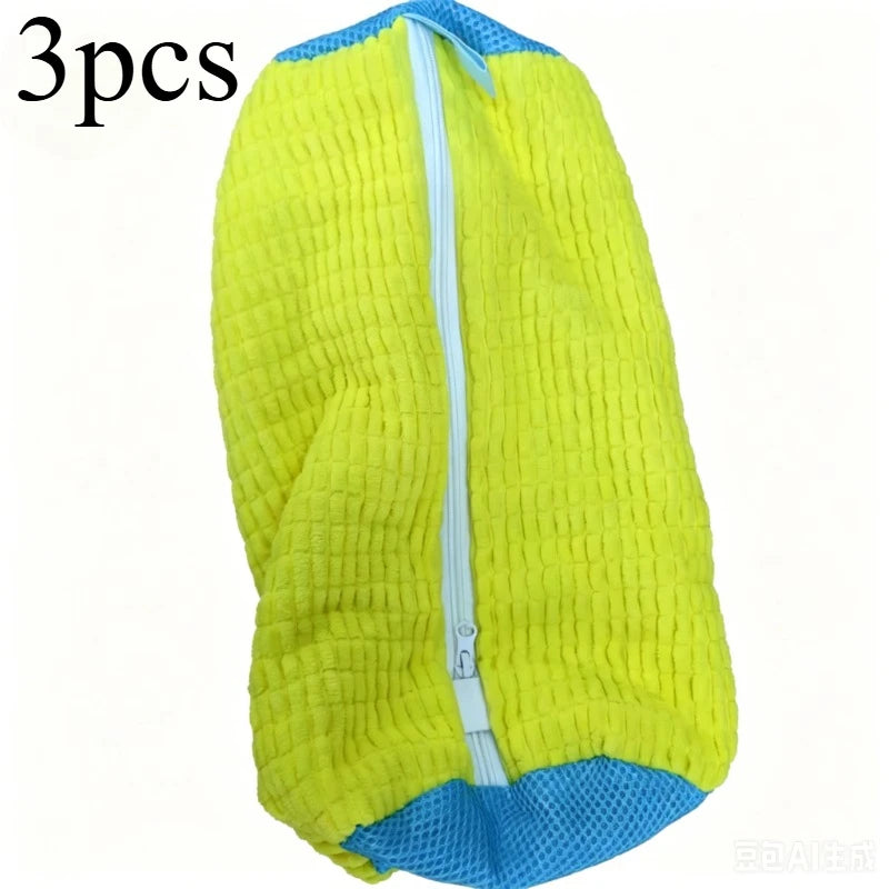 Machine Washable Shoe Laundry Bag – Polyester 1-3 Pack Shoe Laundry Bag Axl Yellow-3pcs