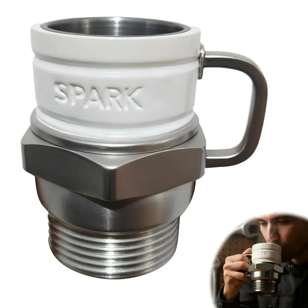 Spark Plug Coffee Mug – Novelty Engine Cup for Car Lovers Novelty Coffee Mug Axl