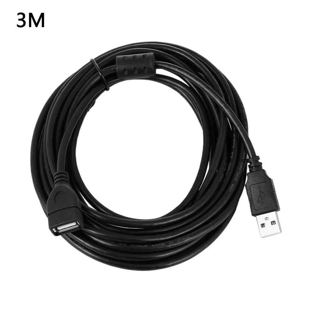USB 2.0 A Male to Female Extension Cable – 0.6M to 5M USB Extension Cable Axl 3M