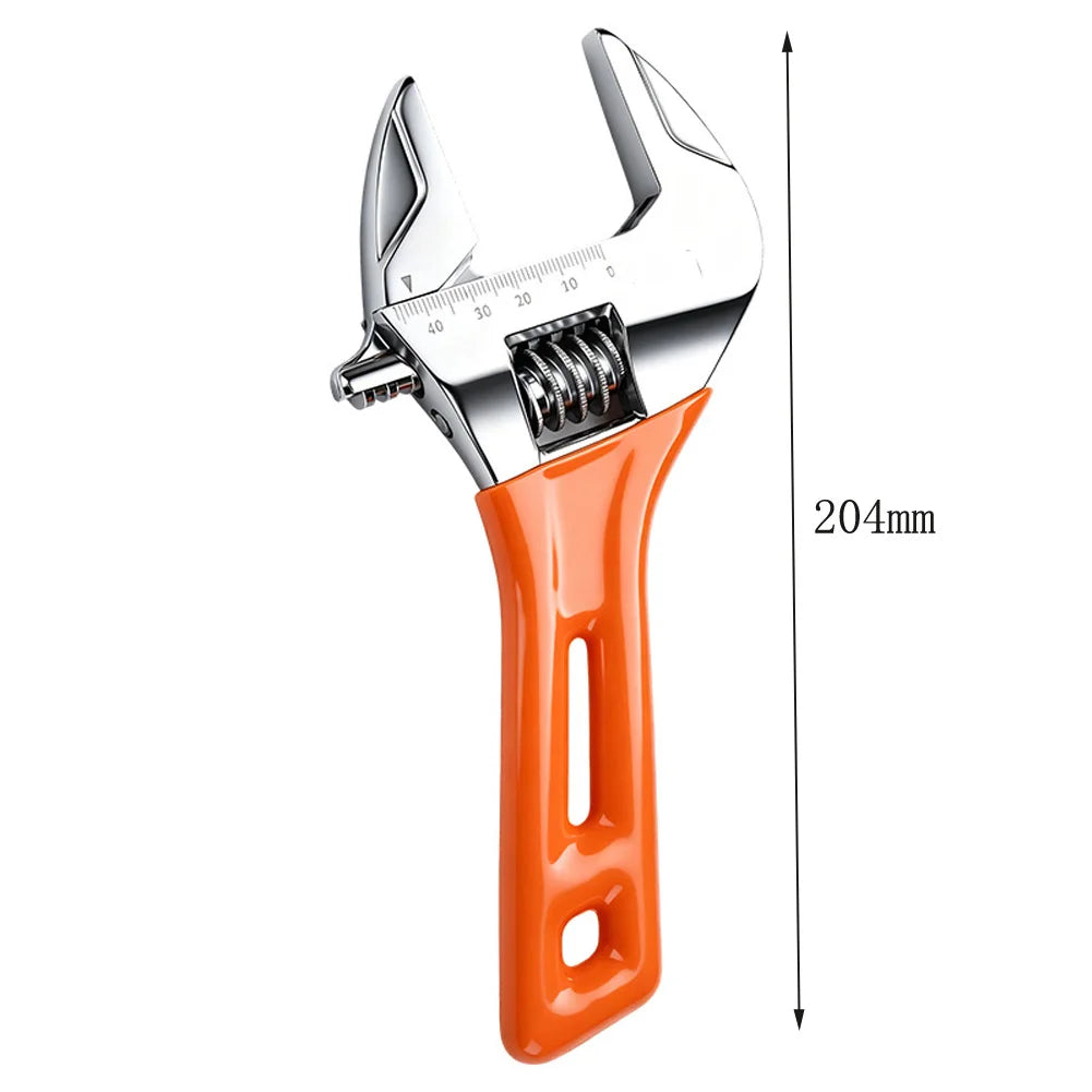 Short Handle Adjustable Ratchet Wrench 6/8" | Pipe Wrench Tool Adjustable Pipe Wrench Axl 8inch China Mainland