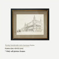 Retro Abstract Framed Wall Art – Luxury Canvas Painting Décor Framed Canvas Art Axl Streetscape