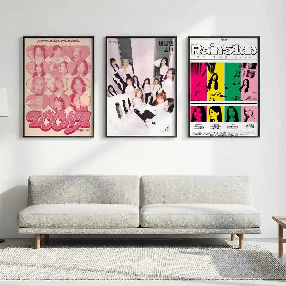 Kpop LOONA HD Poster – Waterproof Sticky Wall Art Decor Wall Art Poster Axl